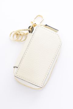 【残り1点】 SMART KEY CASE / LA111GT ゴートレザー スマートキーケース ホワイト / グレー