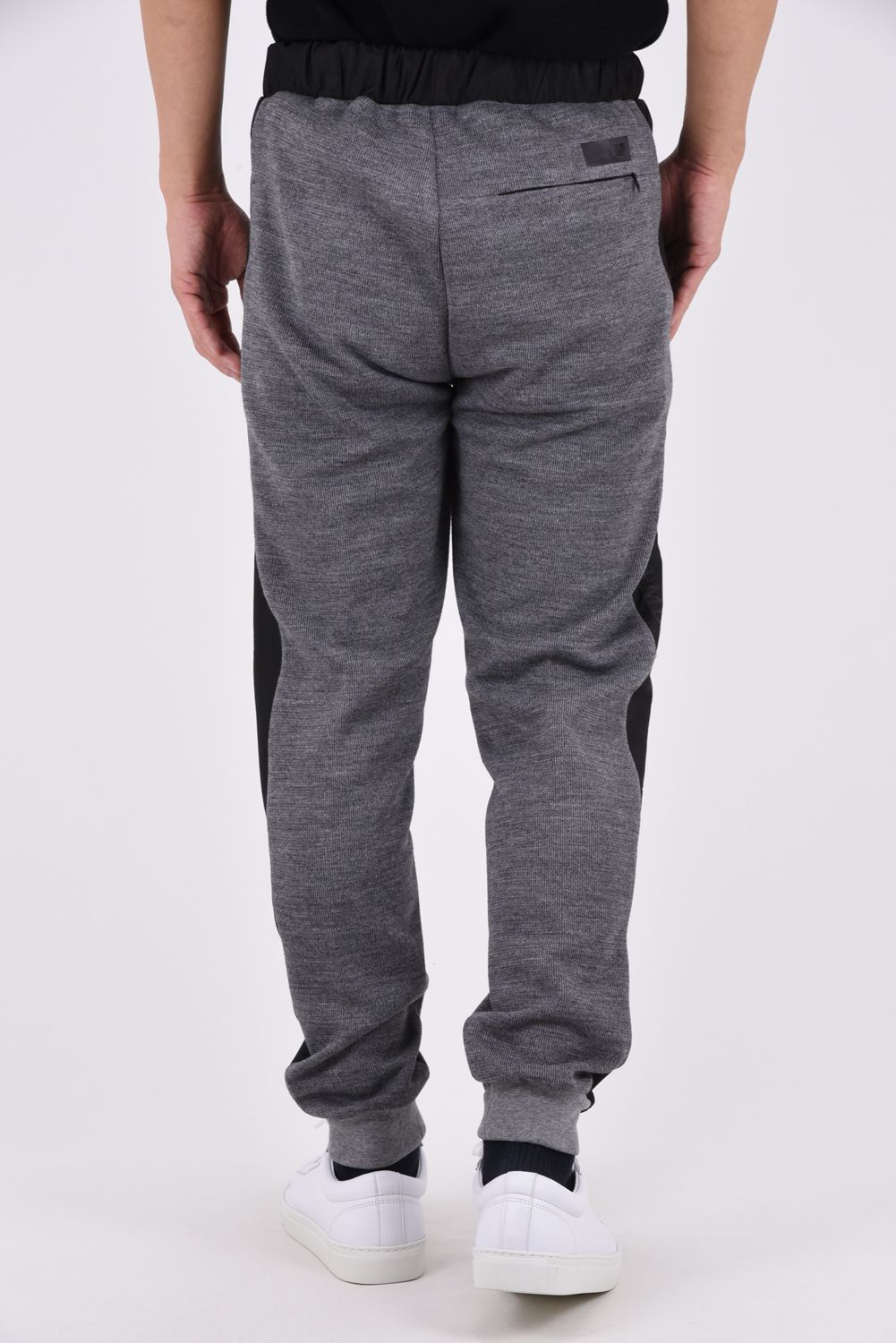 【LEON掲載】【26AW】 ICON PANT PRINT / ウール混 ツートーン サイドライン スウェットパンツ (グレー)