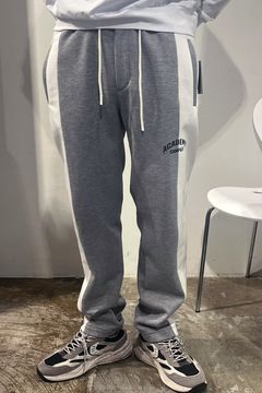 【26AW】 DREW PANT / ツートーン サイドライン スウェットパンツ (グレー/ホワイト) (9月入荷予定)