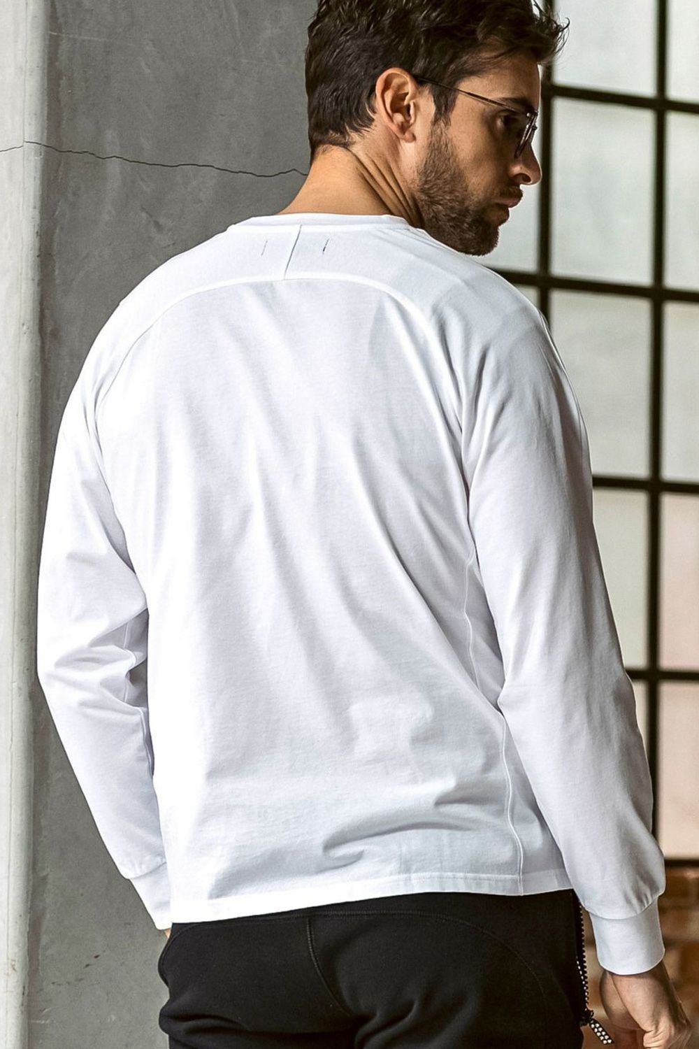 APPLIQUE LONG T-SHIRT / アップリケ ロングTシャツ (ホワイト)