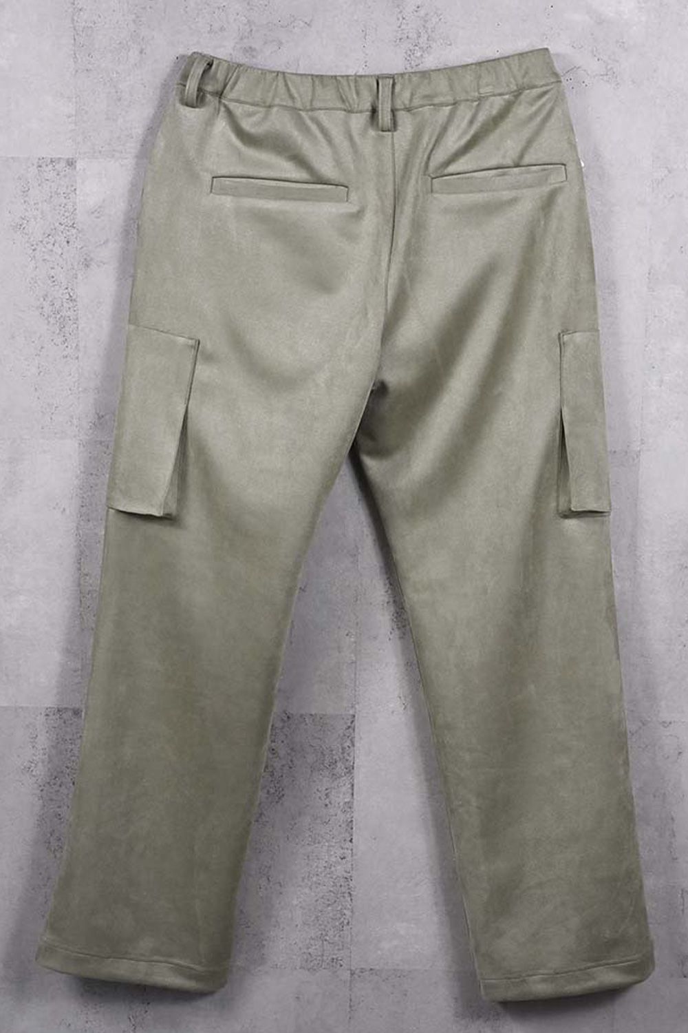DAVID CARGO PANTS / スウェードジャージー ミリタリーカーゴパンツ (カーキ) (1月上旬入荷予定) ※オーダー締切：9月1日(月)18:00