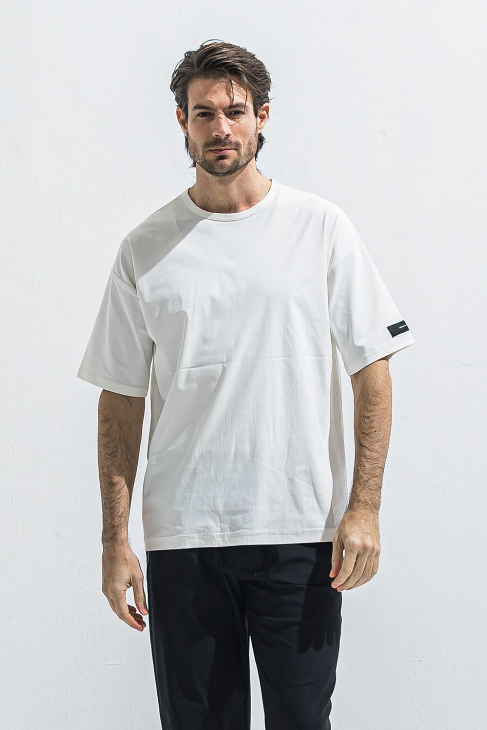 NYLON OVER  TEE / ナイロン オーバーサイズ Tシャツ （ホワイト） (5月中旬入荷予定) ※オーダー締切:2月15日(日)18時