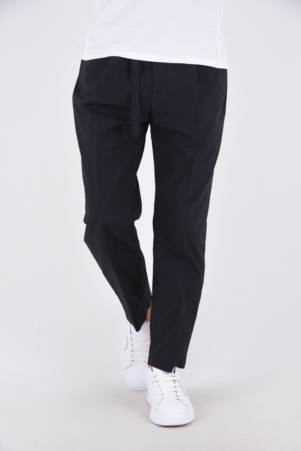 【BLK】 TECH WEATHER WIDE TAPERED PANTS / テック ウェザー ワイド テーパードパンツ ブラック