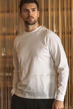 【26AW】 JEWELRY LOGO MERCERIZED LONG-SLEEVE T-SHIRT / ジュエリーロゴ マーセライズドコットン 長袖Tシャツ (ホワイト)