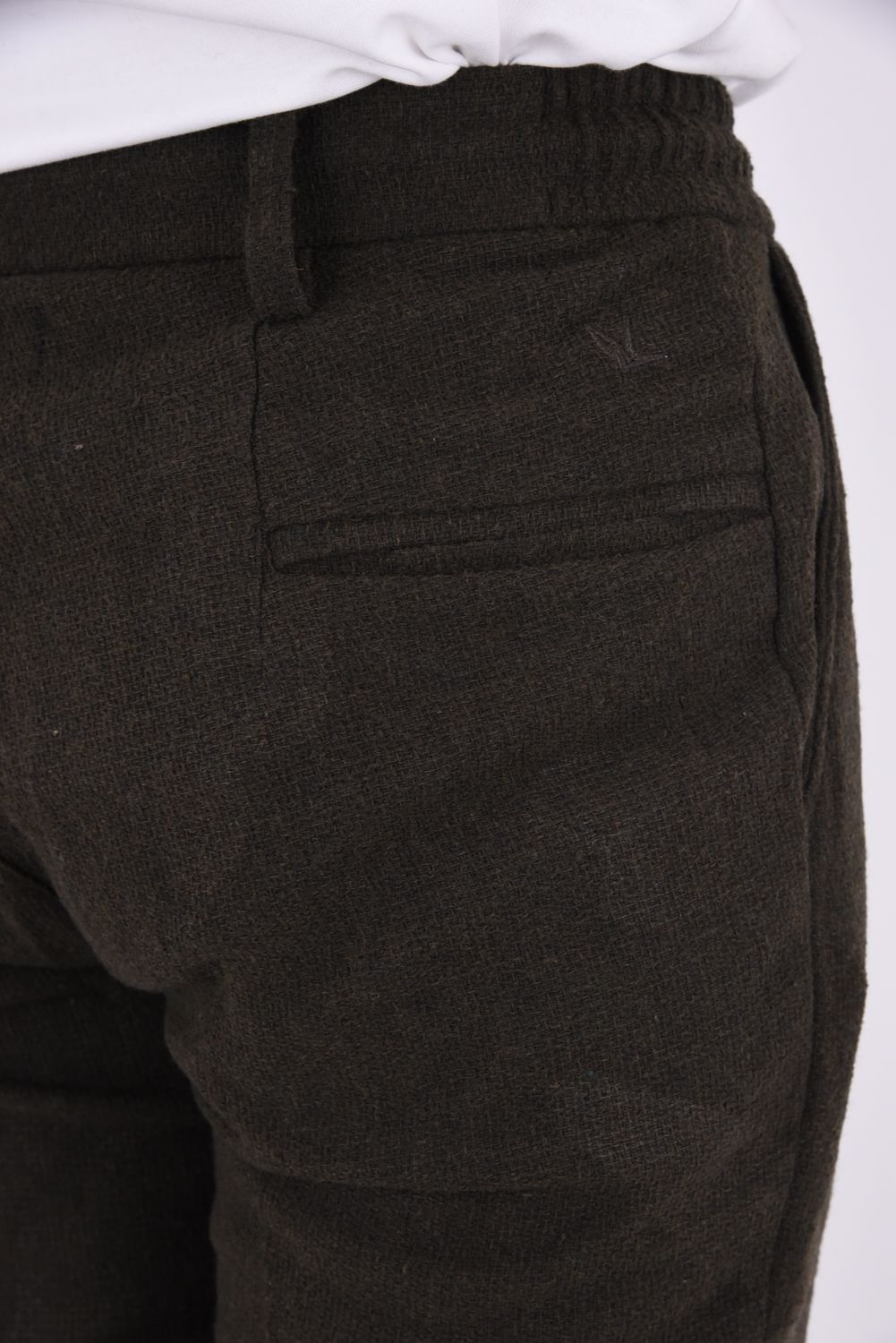 【26AW】【セットアップ】 WOOL-BLEND CAMO-EMBOSSED JACKET & SLACKS / ウール混 エンボスカモフラージュ テーラードシングルジャケット&イージースラックス (カーキ)