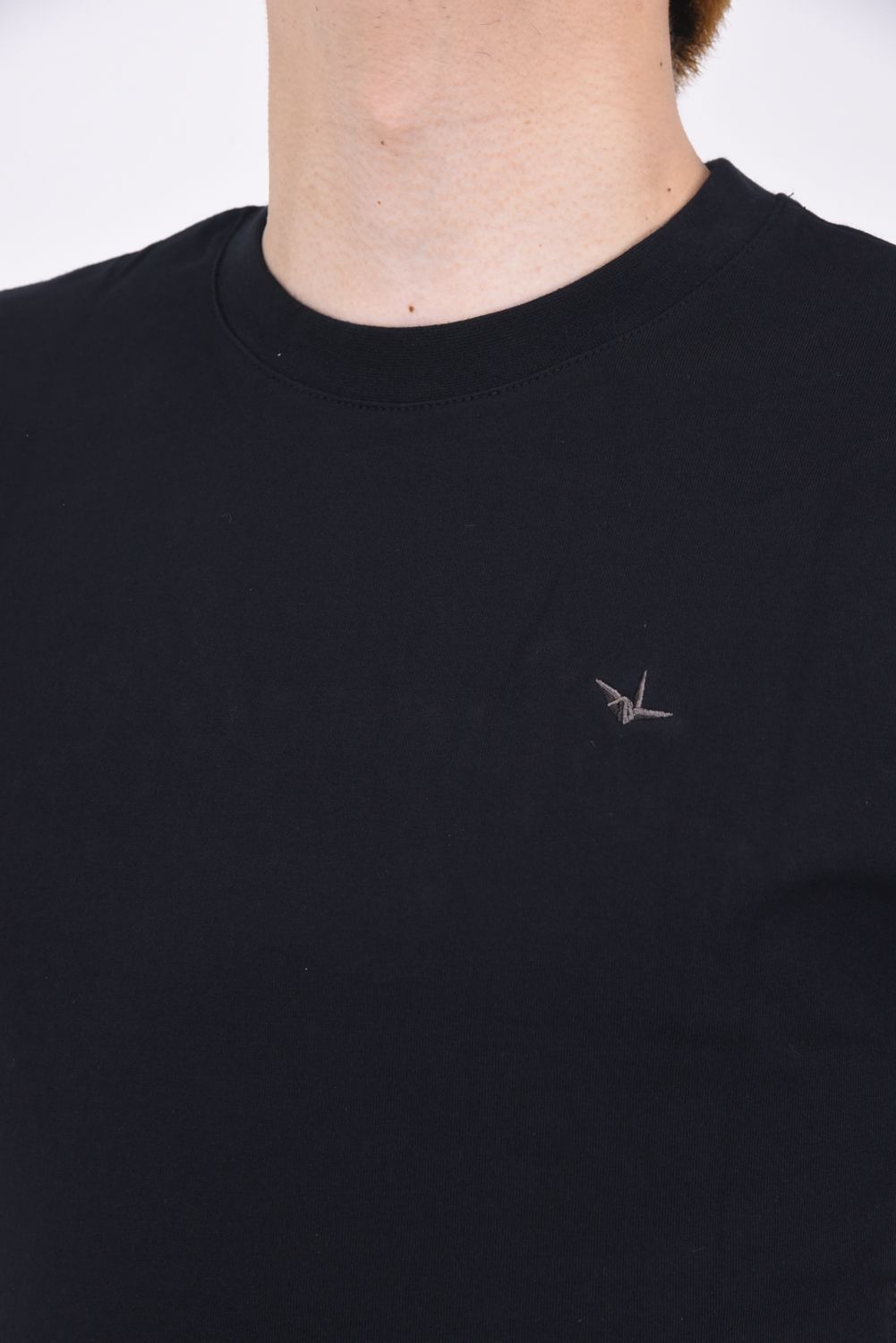 CODE EMBROIDERY T-SHIRTS / コード刺繍 バックロゴ 半袖Tシャツ ブラック