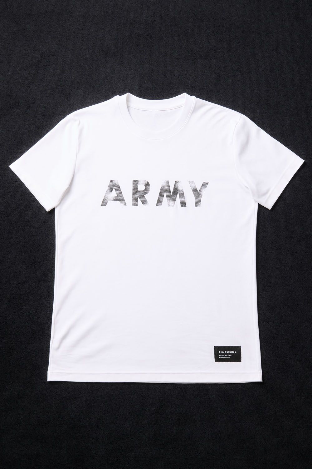 【BLACK MILITARY Vol.19】 VINTAGE LOGO ARMY T-sh WHITE / BLACK (8月頃入荷予定) ※オーダー締切 6/28(水)11:59迄