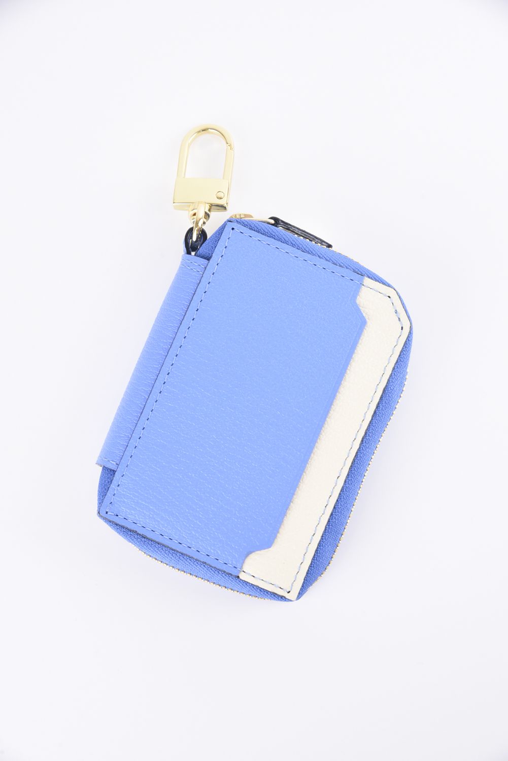 【残り1点】 SMART W KEY CASE / LA122GT ゴートレザー スマートWキーケース アークティックブルー / インディゴ / ホワイト