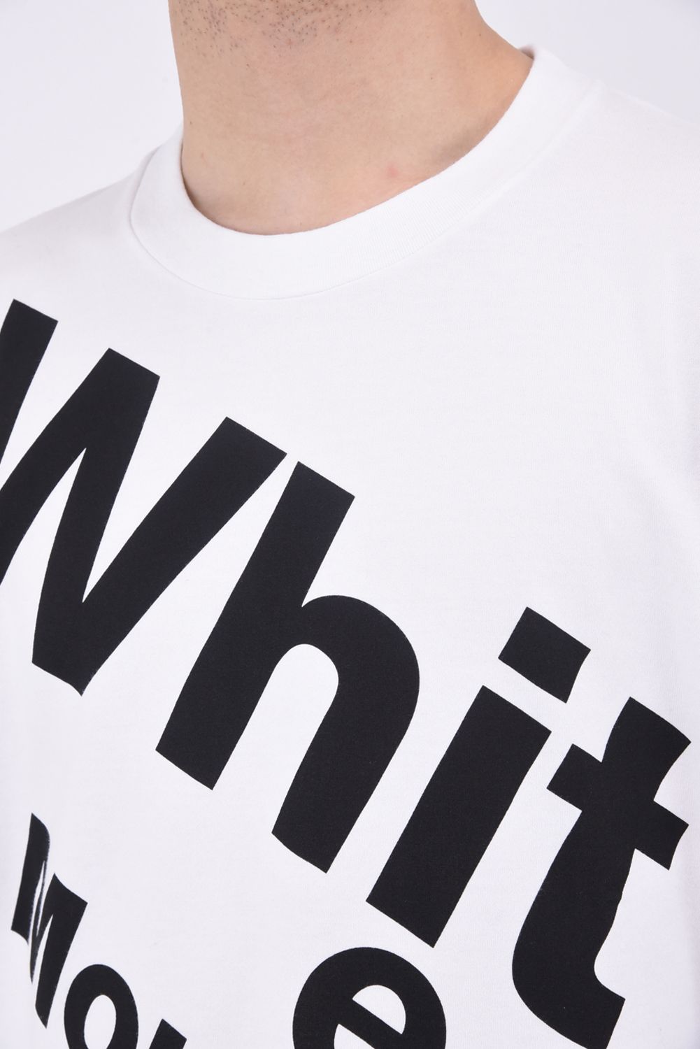 WM BIG LOGO T-SHIRT / ビッグロゴ レギュラーシルエット クルーネック 半袖 Tシャツ ホワイト