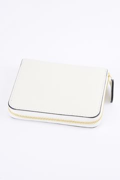 ROUND ZIP MINI WALLET / LA393GT ラウンドジップ ミニウォレット ホワイト / グレー