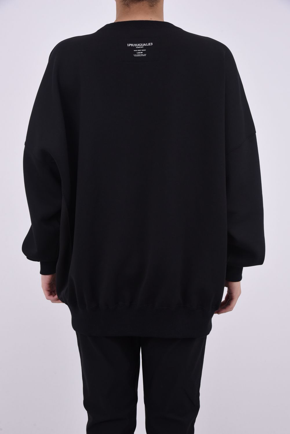 113 SPORT COMFORT BIG CREW / 113ロゴ ストレッチ ジャージ ビッグクルー ブラック