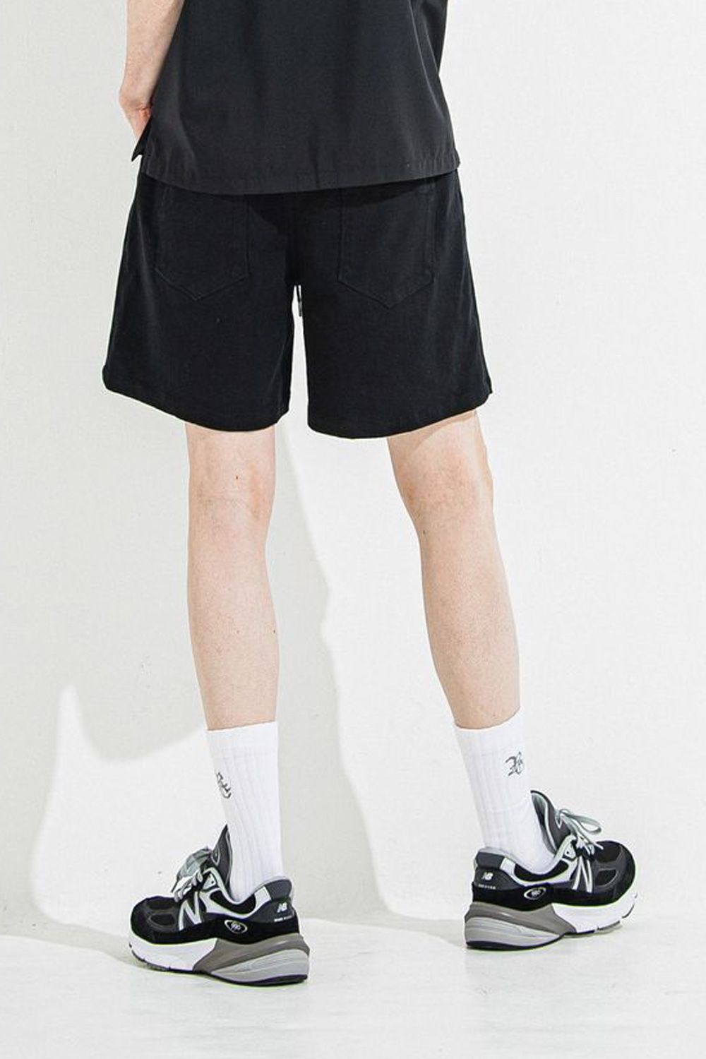 DENIM JERSEY SHORTS / ジャージーンズ ショートパンツ ブラック