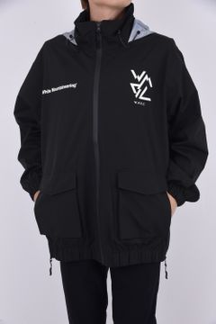 WATERPROOF ZIP UP JACKET / KIU / W.M.B.Cコラボ 防水 ジップアップ ジャケット ブラック