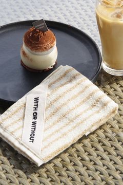 Hand Towel / シルク混 ハンドタオル (アイボリーストライプ)