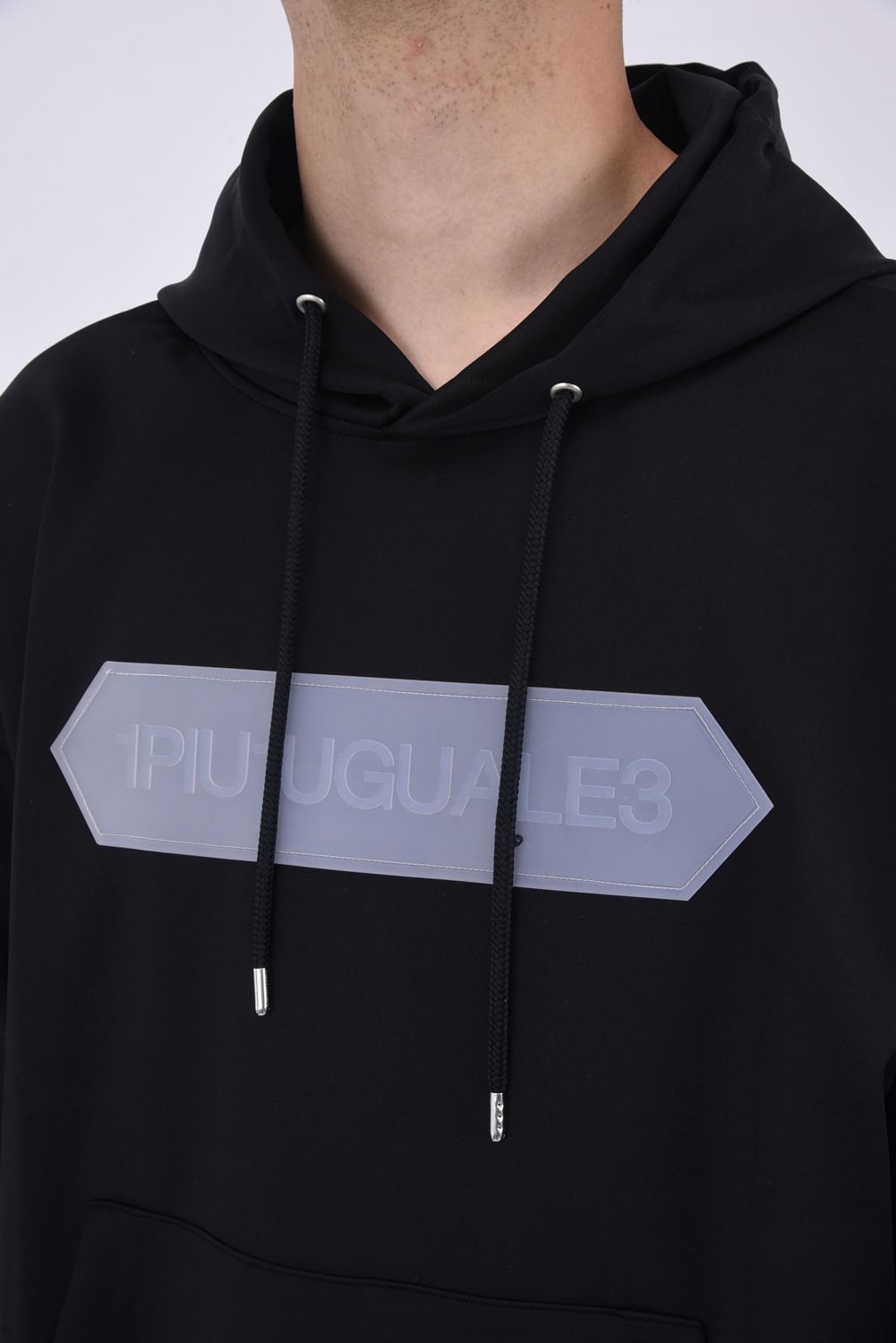 113 HEXAGON PARKA / 113 ヘキサゴンロゴ プルオーバーパーカー  ブラック