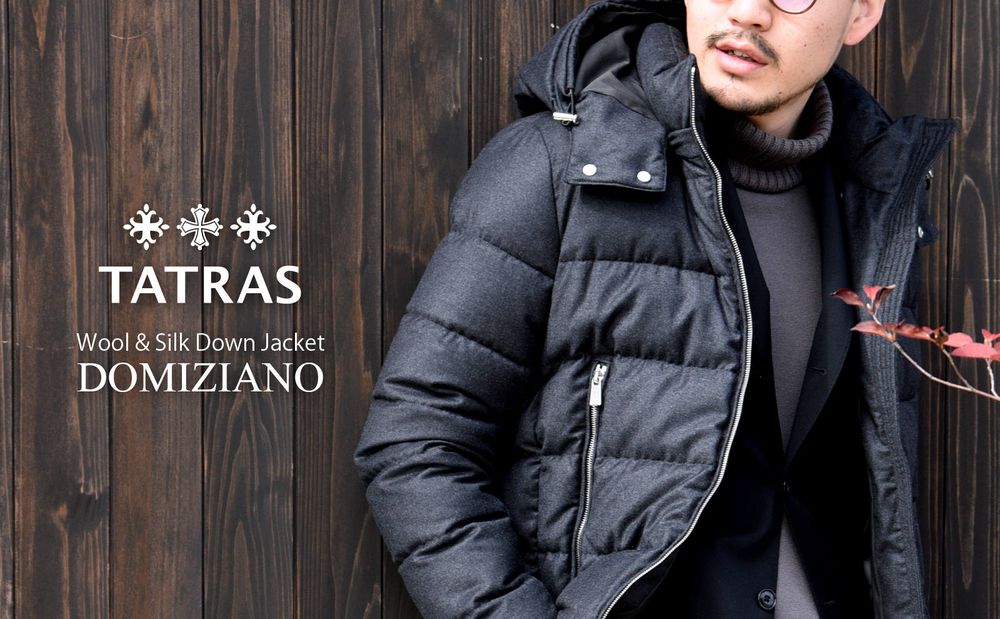 【TATRAS / R LINE】 “大人感”を演出する秘密は高級服地とテイラード技術にあり！