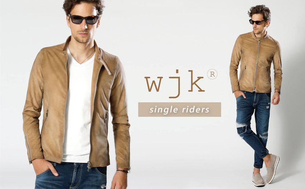 wjk】 色気とムード漂う“ベイクドカラー”のシングルライダース 
