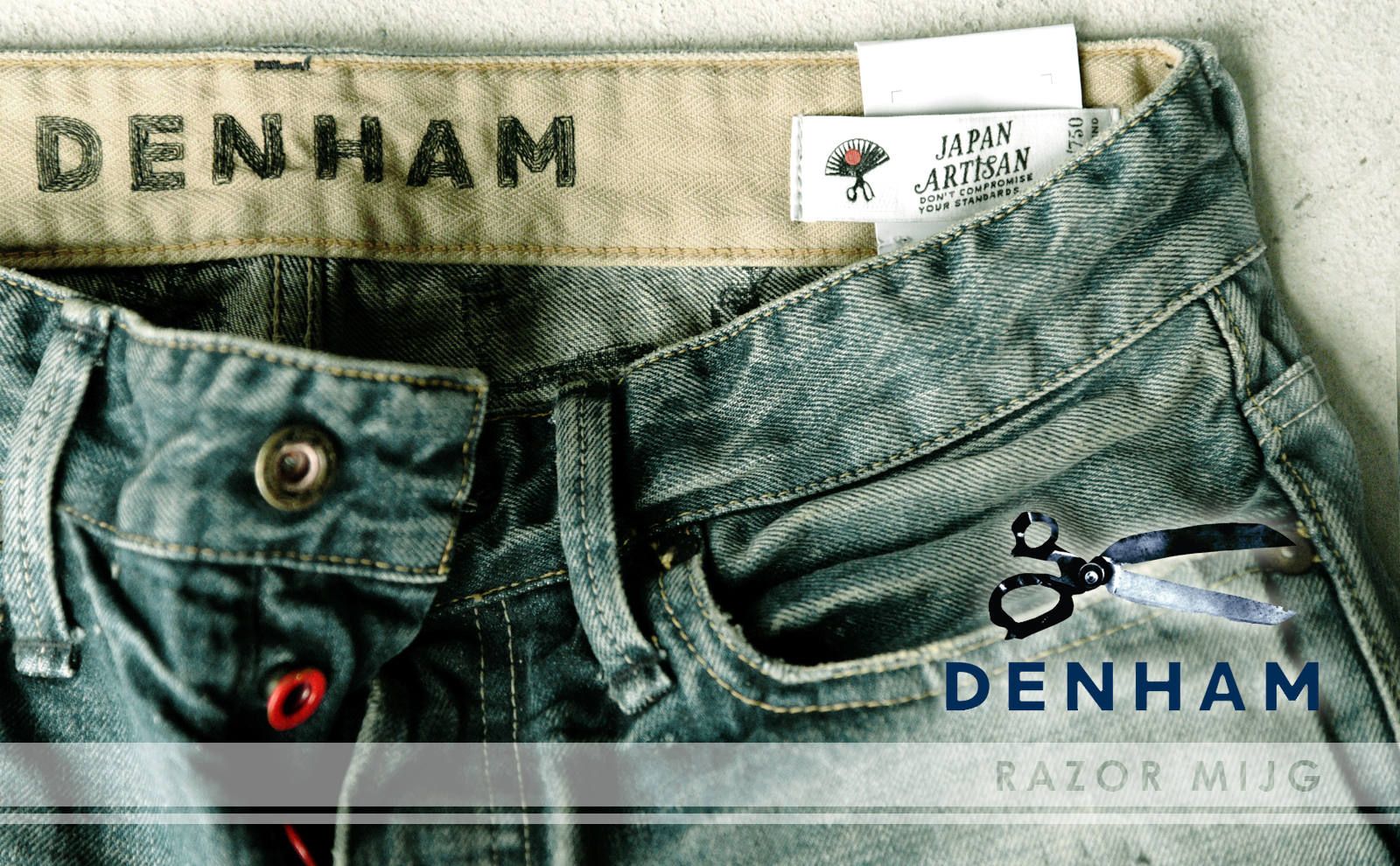 Denham made in japan denim着用複数回短時間