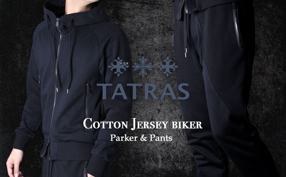 【TATRAS】 ラグジュアリーかつ強印象！マテリアルとデザインを両立する新感覚ジャージ