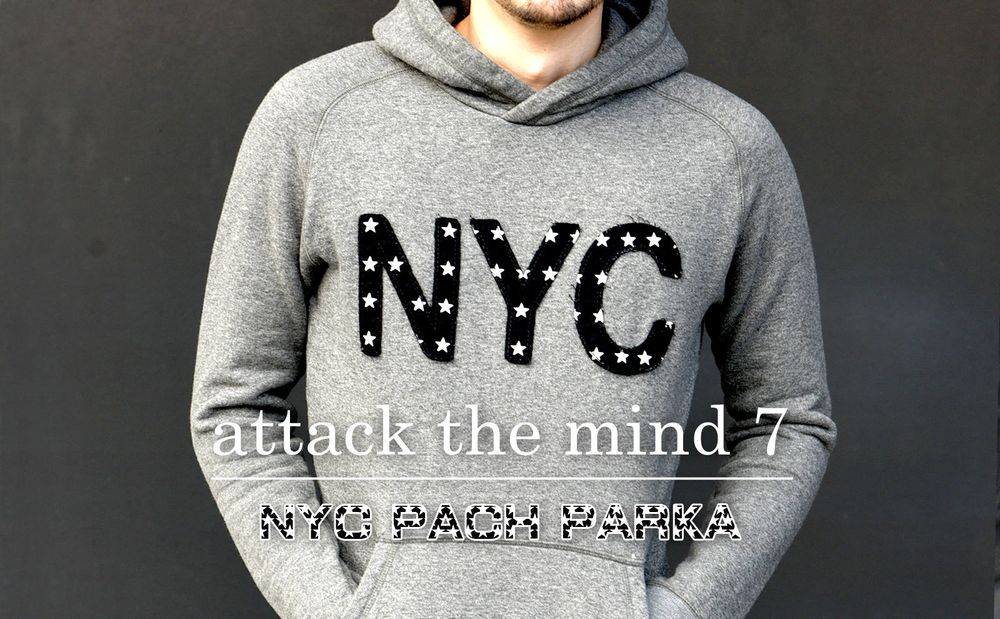 【attack the mind 7】 アイコニックなNYC★パッチ+時代を捉えたシルエット