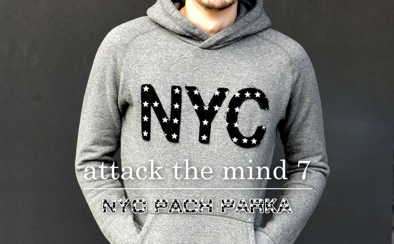 【attack the mind 7】 アイコニックなNYC★パッチ+時代を捉えたシルエット