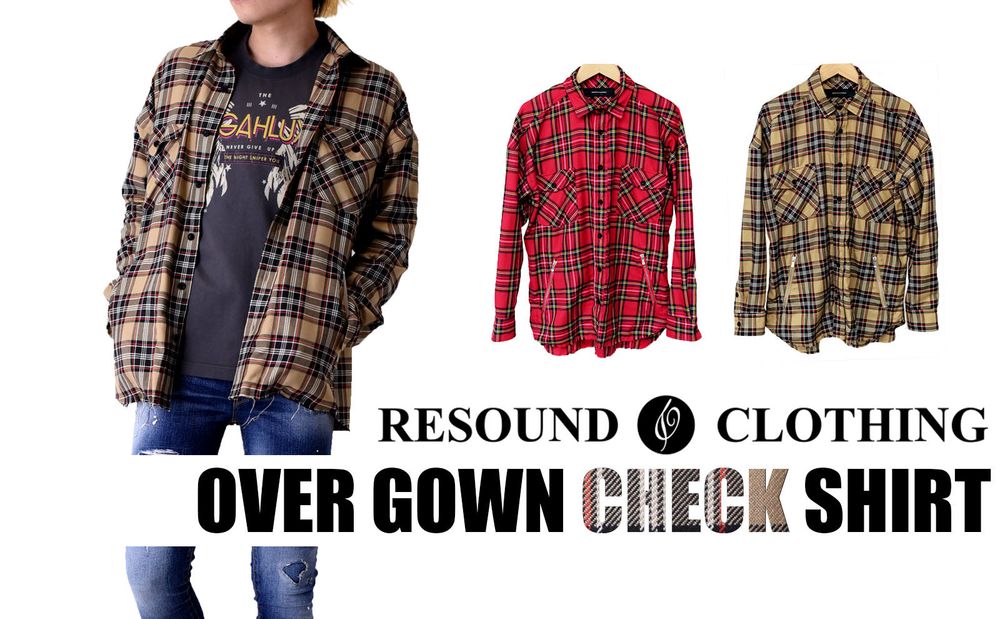 【RESOUND CLOTHING】 ブランド独自のディティールを落とし込んだオーバーシャツ