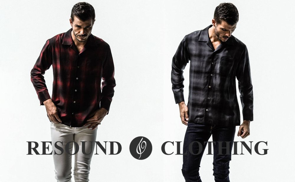【RESOUND CLOTHING】 ちょいゆる軽やかな大人仕様のチェックシャツ