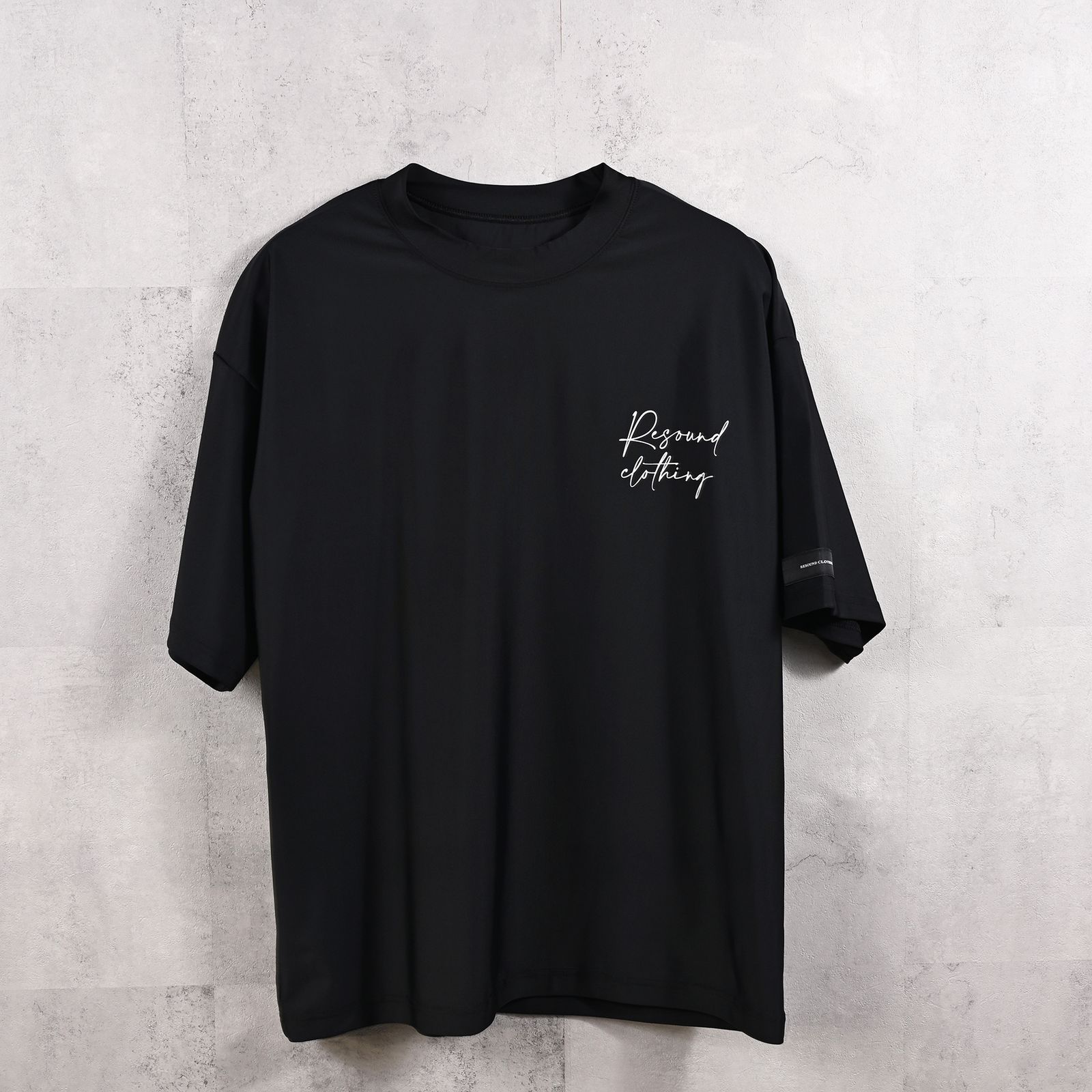 ID RUSH OVER TSHIRT / バックロゴ ラッシュガード 半袖Tシャツ ブラック