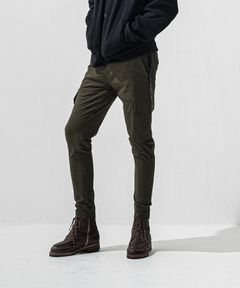 DARRELL HEAT CARGO PT / 【定番商品】 裏ボアフリース ナイロンストレッチ カーゴパンツ (カーキ) (10月下旬入荷予定) ※オーダー締切:9月7日(月)17時