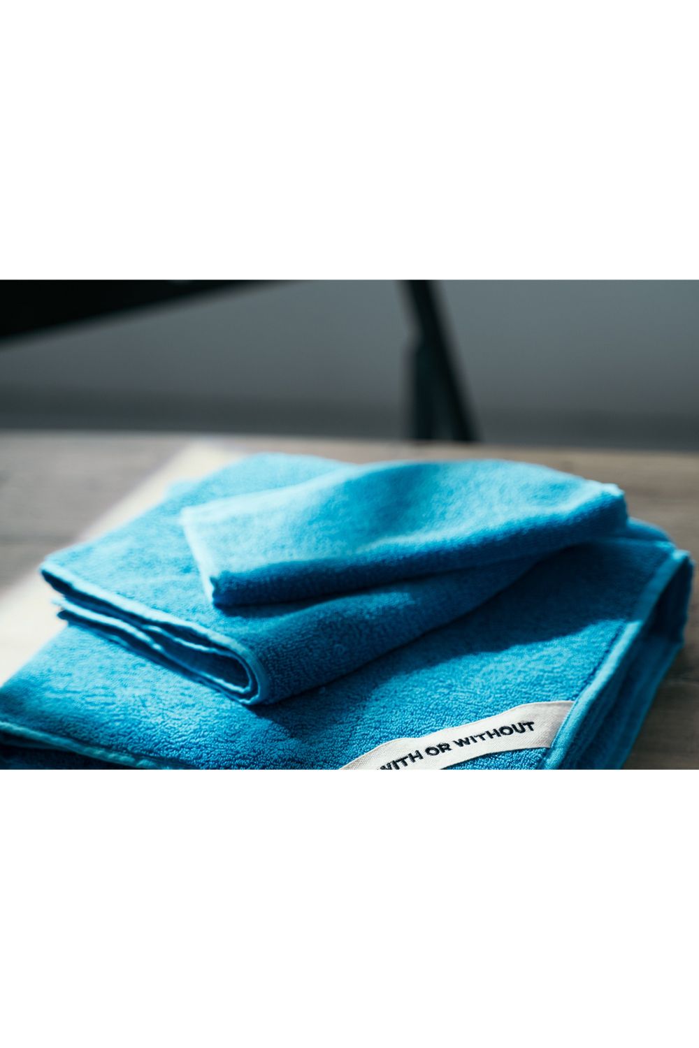 Bath Towel / シルク混 バスタオル (ブルー)