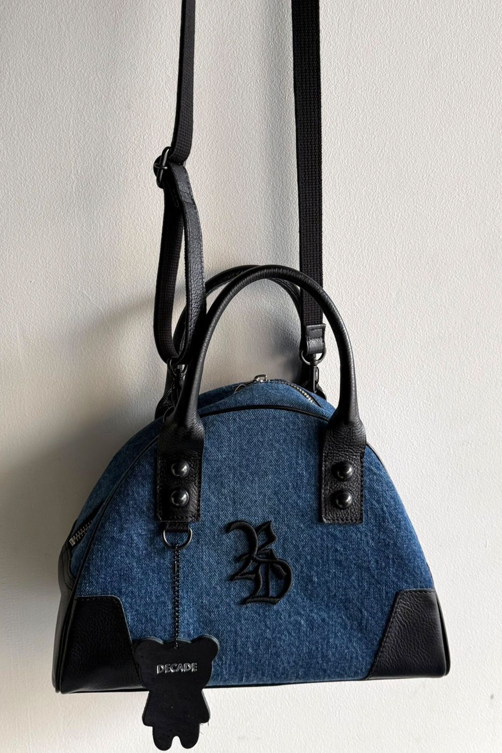 【decadeコラボ】 DENIM MINI BOSTON BAG / デニム ミニボストン バッグ (デニム） (5月中旬頃入荷予定) ※オーダー締切2月15日(日)18時