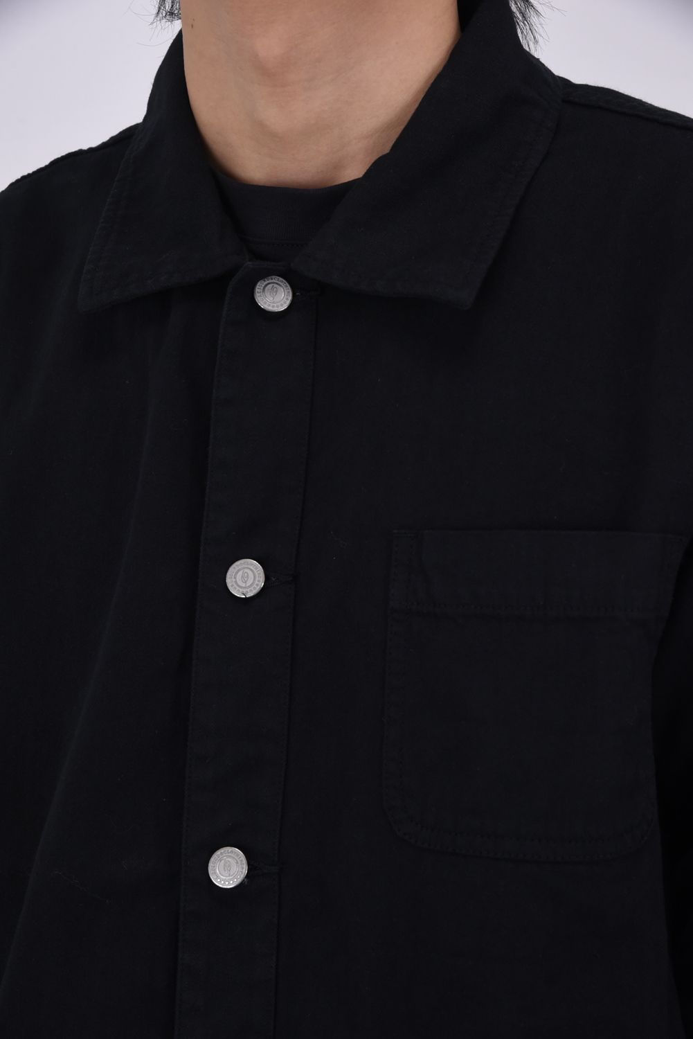 【26SS 39th】 RC COVER ALL / ライトデニム カバーオールジャケット (ブラック)