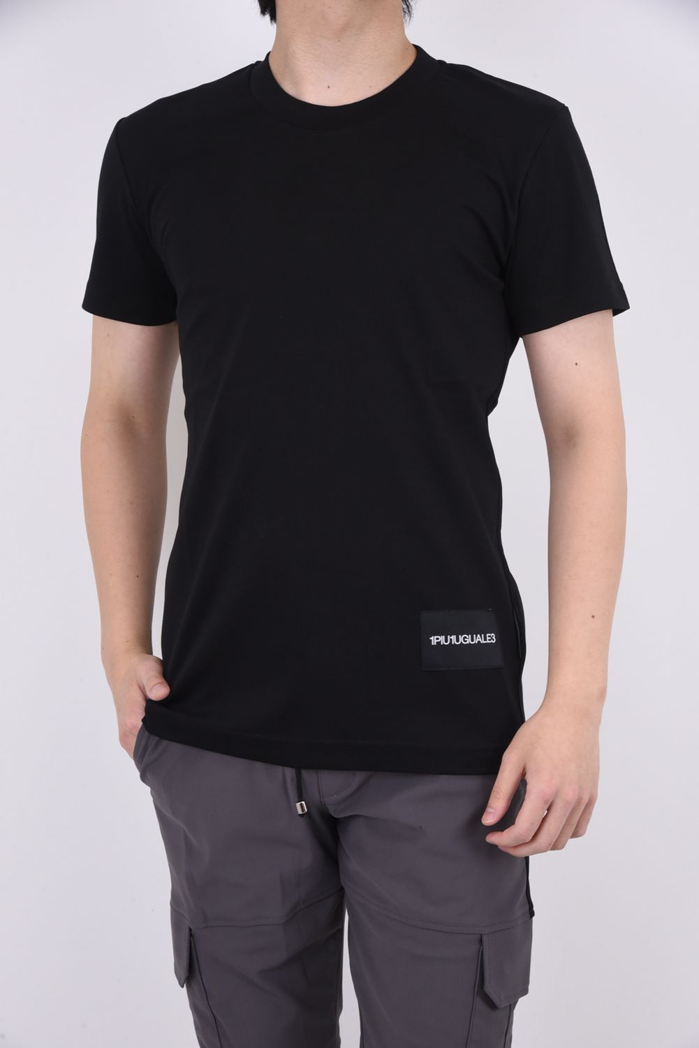 113 TAGS CREW / 定番 タグロゴ ベーシック ベーシッククルーネックTシャツ ブラック