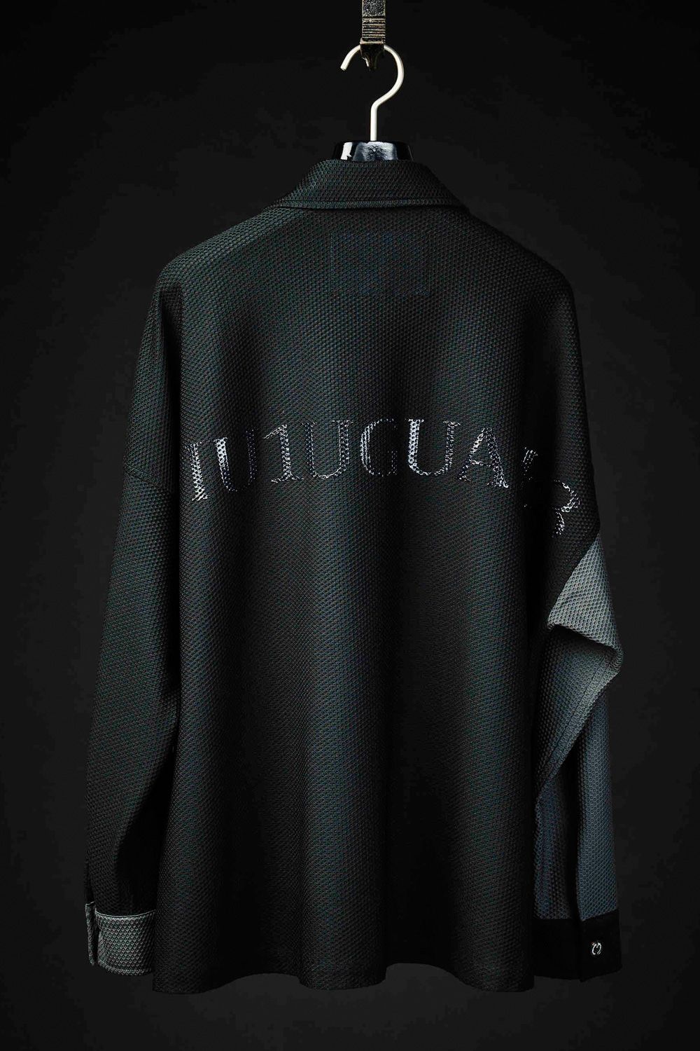 113SPORT TECHNICAL MESH CRAZY DROP SHIRT / クレイジーパターンシャツ ブラック / チャコール