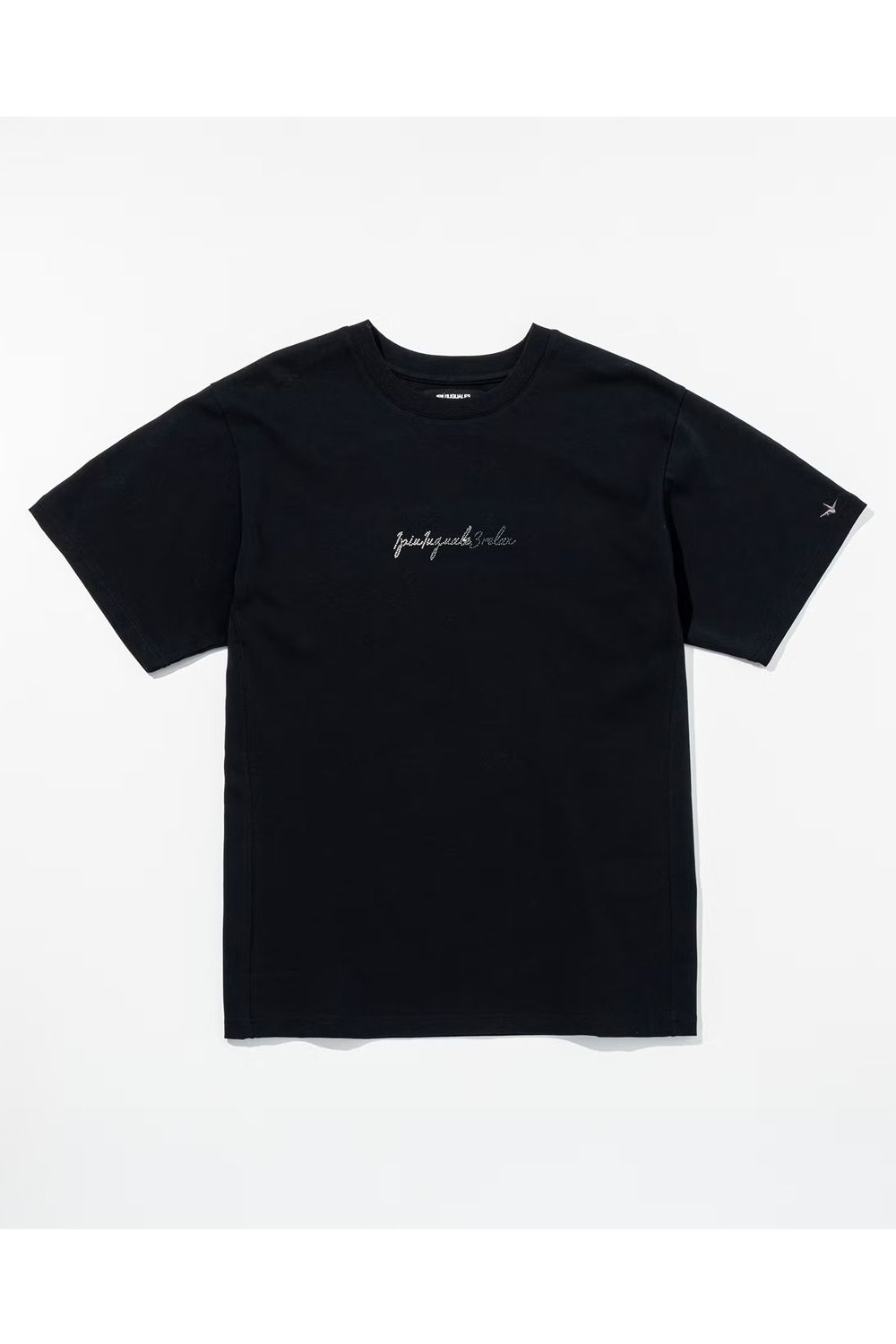 【26SS】 GRADIENT RHINESTONE T-SHIRT / グラデーション ラインストーンロゴ Tシャツ (ブラック)