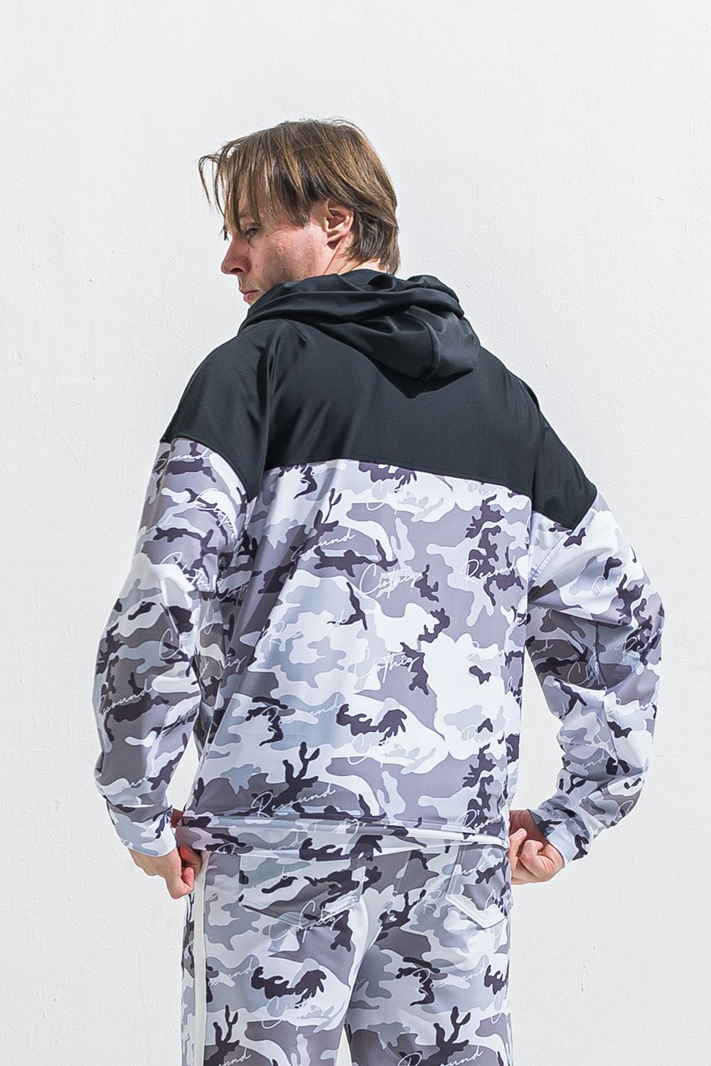 RUSH  OVER  ZIPUP HOODIE / ラッシュオーバー ジップアップパーカー （カモブラック） (5月末頃入荷予定) ※オーダー締切2月15日(日)18時