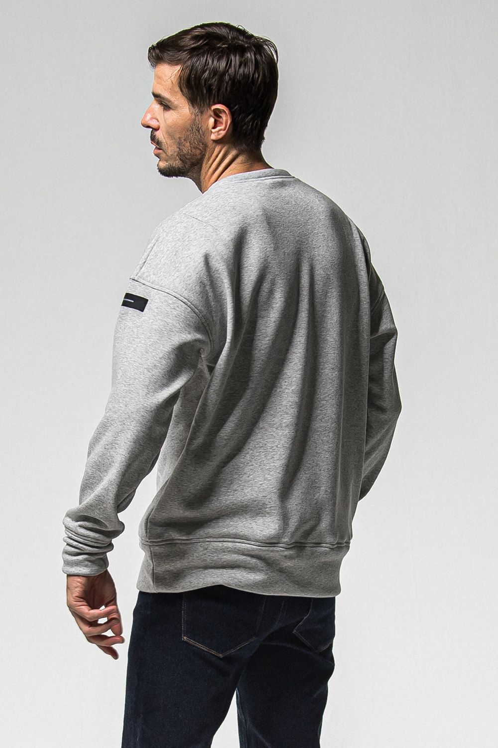FRAIDAY OLD LOGO VELOURS FLEECE TRAINER / 裏ベロアフリース ロゴ ロングスリーブ トレーナー (グレー) (11月上旬入荷予定) ※オーダー締切：9月1日(月)18:00