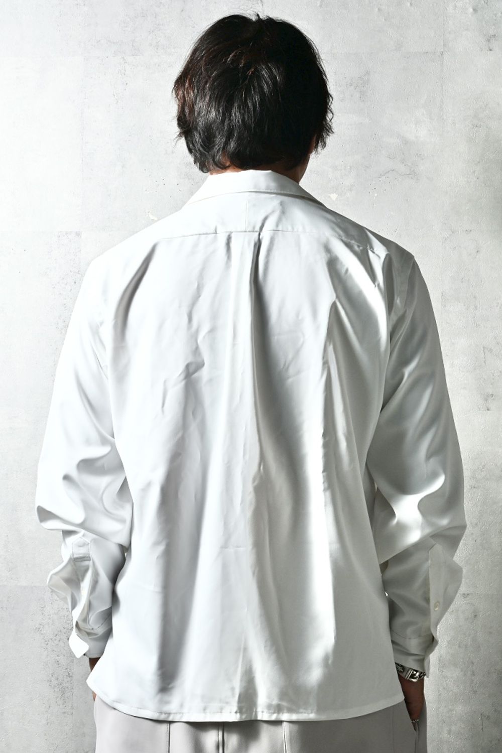 GUAYABERA SHIRTS / リラックスシルエット ストライプ柄 キューバシャツ (ホワイト) (3月中旬入荷予定) ※オーダー締切12/13(土)17:00