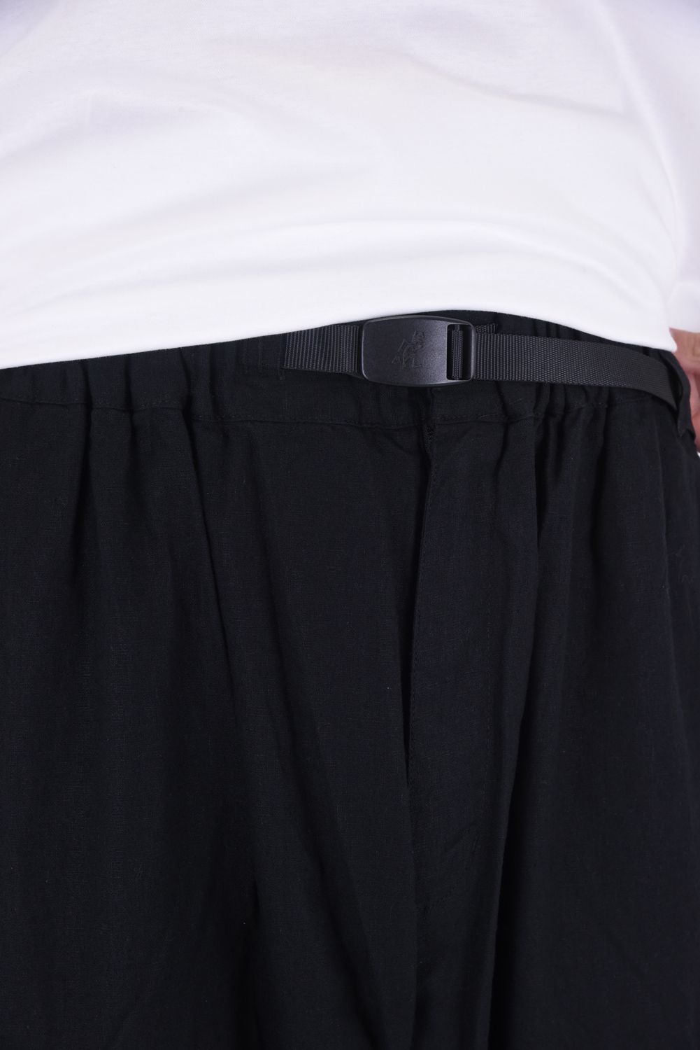 WM / GRAMICCI SAROUEL PANTS / グラミチコラボ コットン / リネン サルエルパンツ ブラック