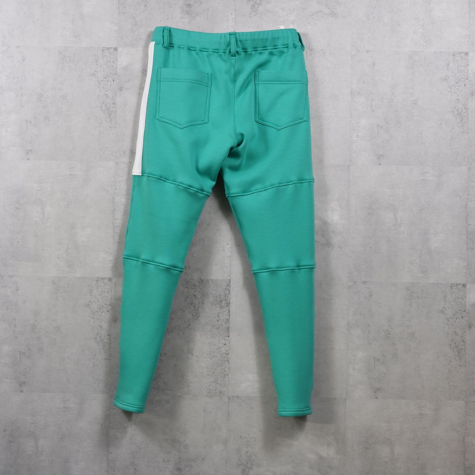 VELOURS FLEECE JT PT / 裏起毛 ベロアフリース ワンタックラインパンツ (ブルーグリーン) (11月中旬入荷予定) ※オーダー締切:9月7日(月)17時