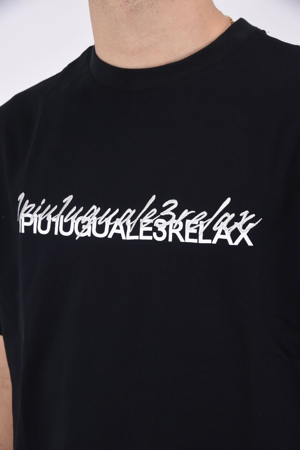 DOUBLE LOGO T-SHIRT / ダブルロゴ クルーネックTシャツ ブラック