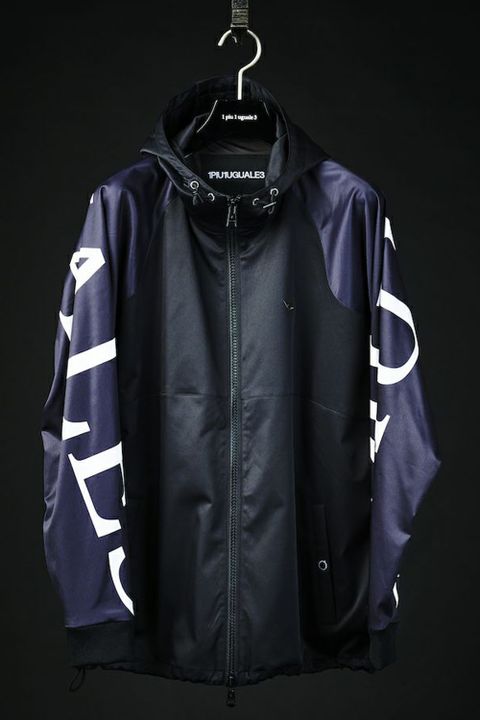 113SPORT HYPER JERSE BIG CREW / サイドロゴ ビック クルー パーカー ブラック