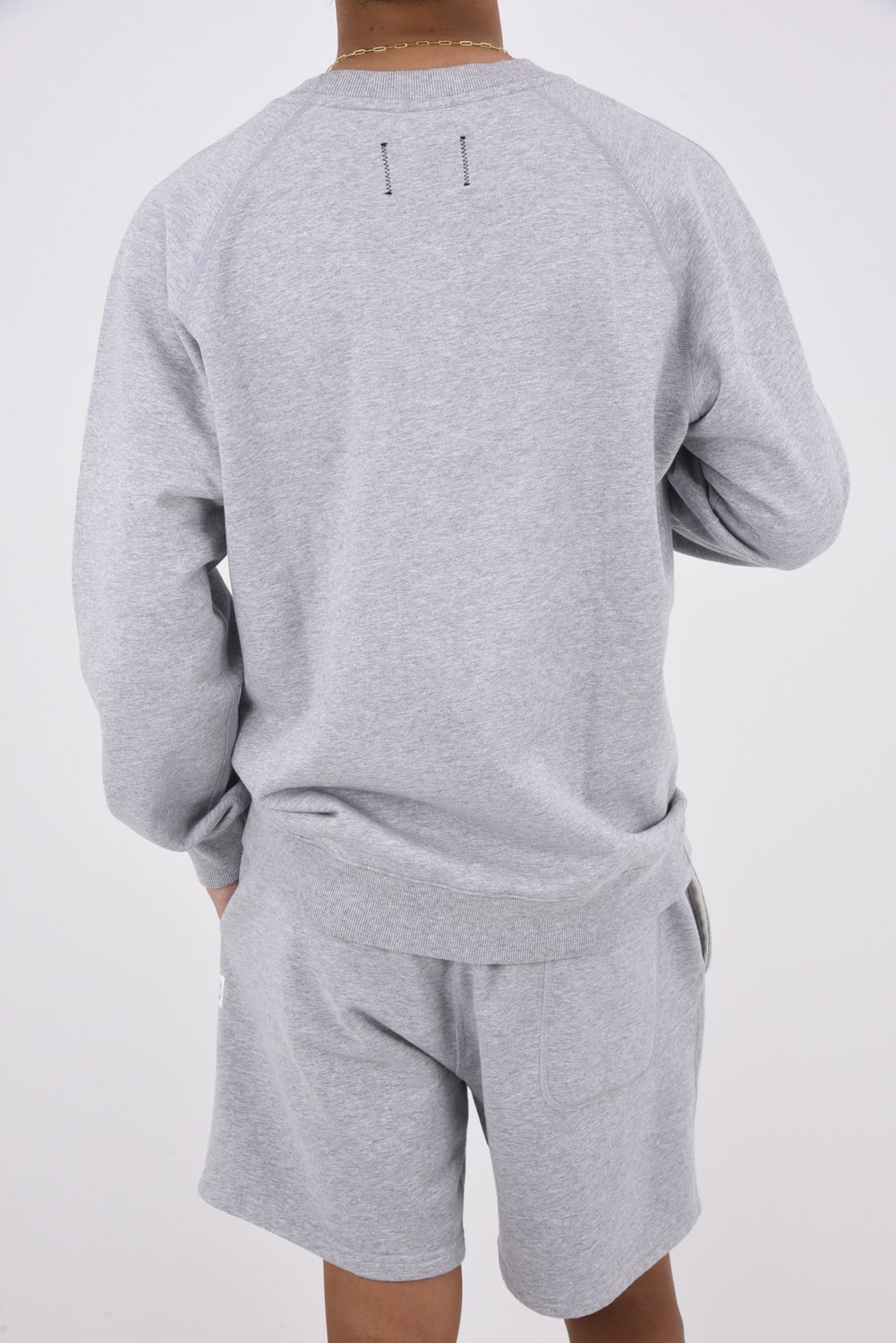【国内正規品】 MIDWEIGHT TERRY CREWNECK CLASSIC/ ミ゙ッドウェイト クルーネックスウェット クラシックフィット ヘザーグレー