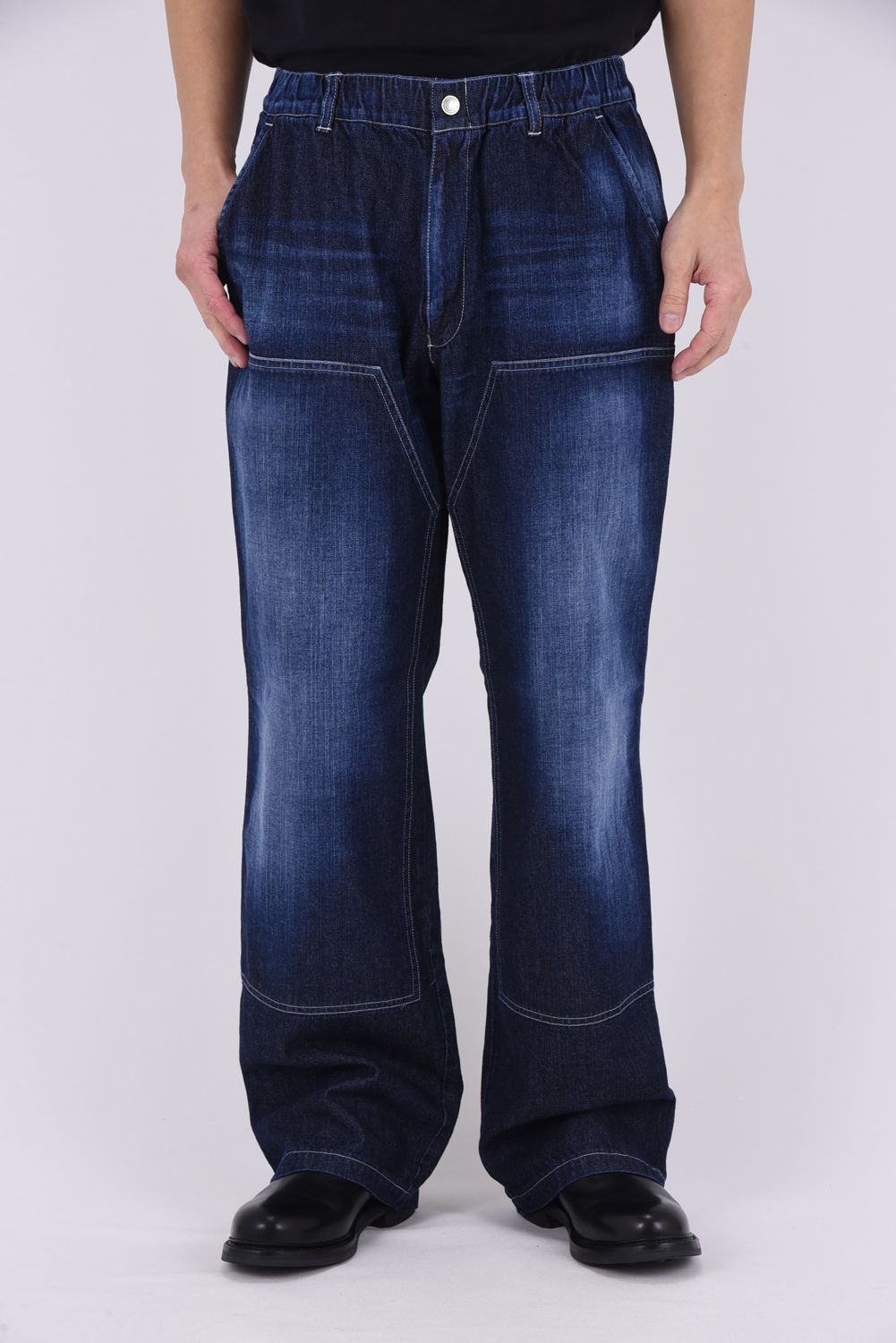 【26SS 39th】 DOUBLE KNEE PT / ダブルニー ワークデニムパンツ (ダークインディゴ)