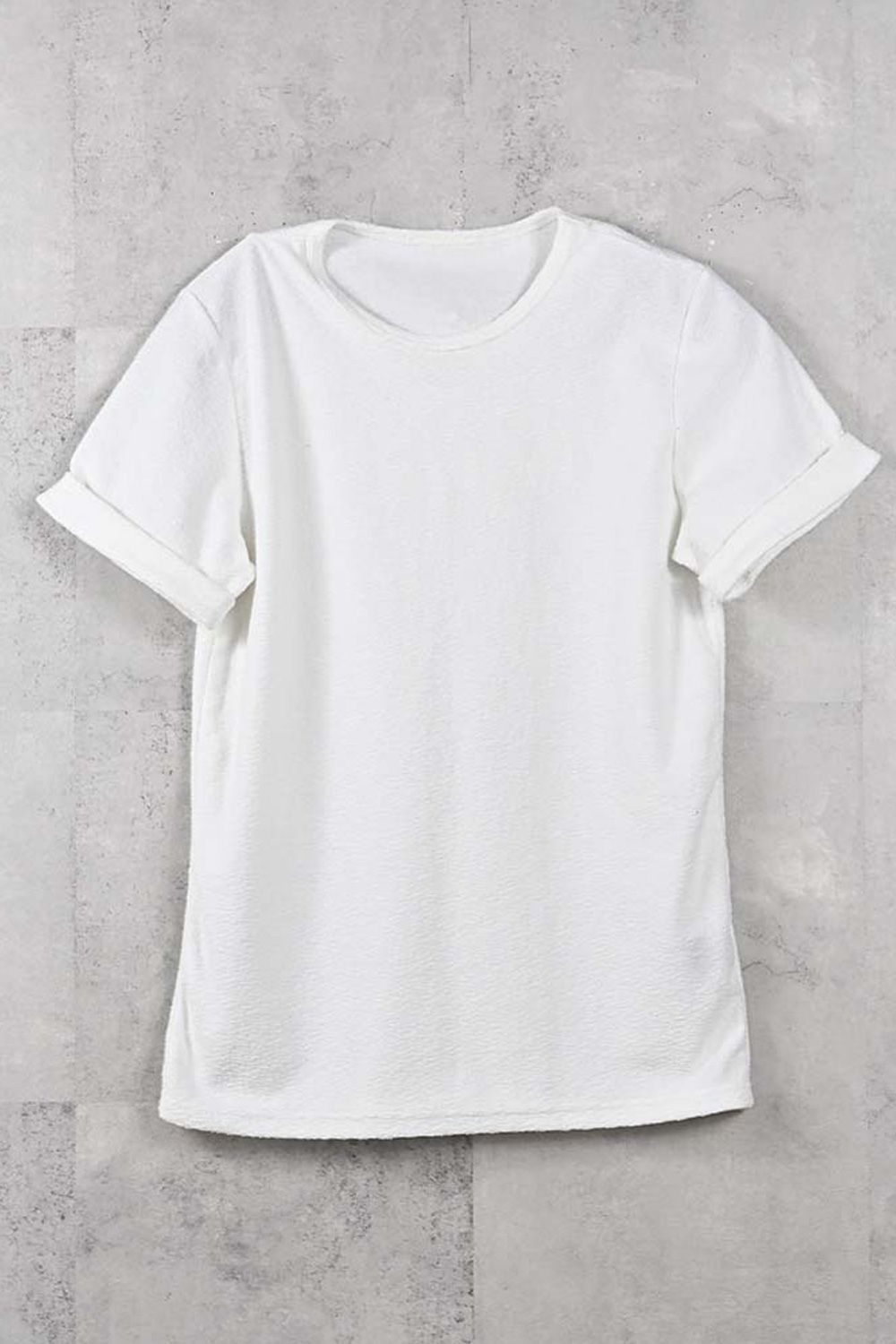 PILE ROLL UP TEE / パイル ロールアップ Tシャツ （ホワイト） (4月中旬入荷予定) ※オーダー締切:2月15日(日)18時