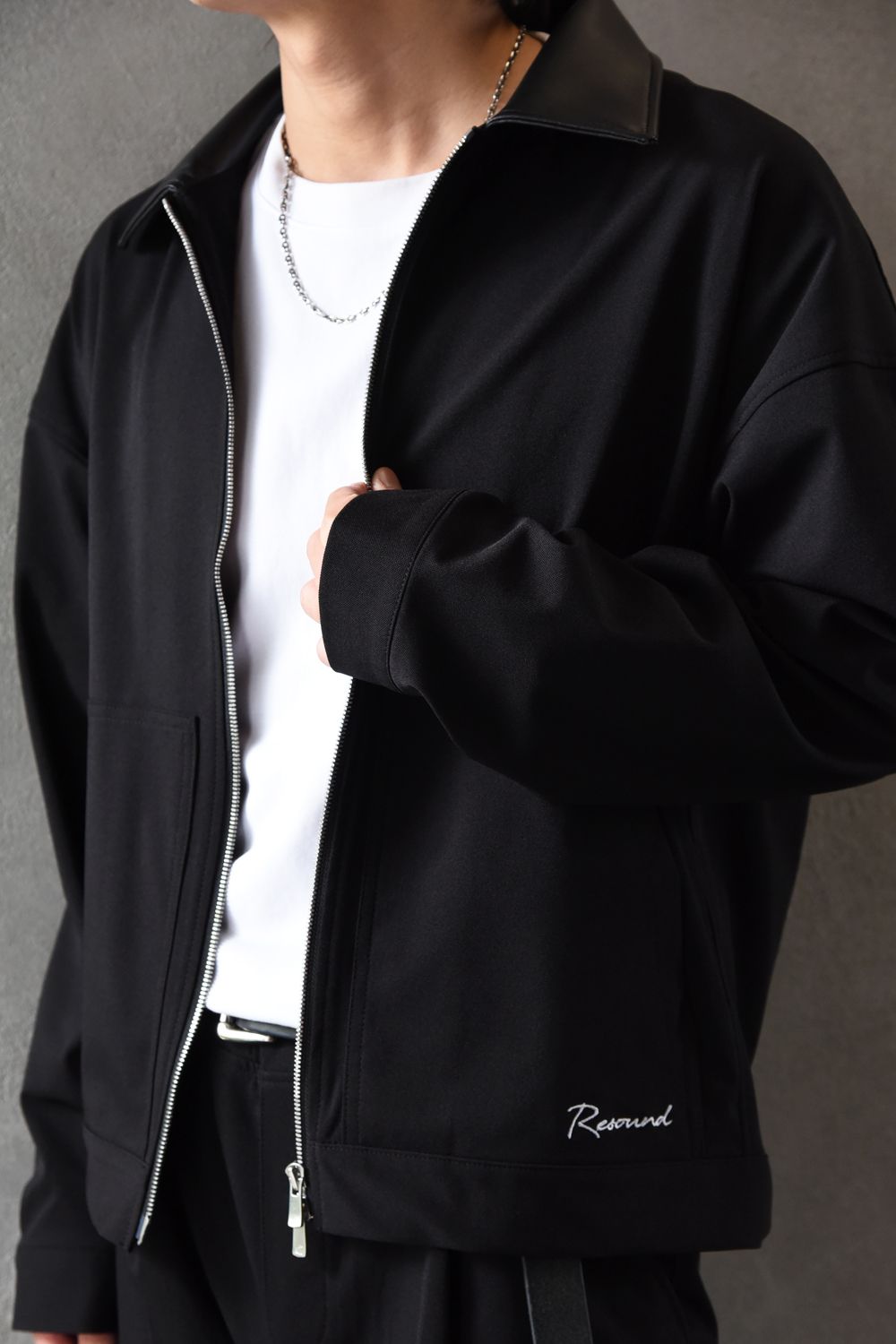 【RESOUND CLOTHING】 今季イチオシの襟レザーブルゾンを使用したスタイル