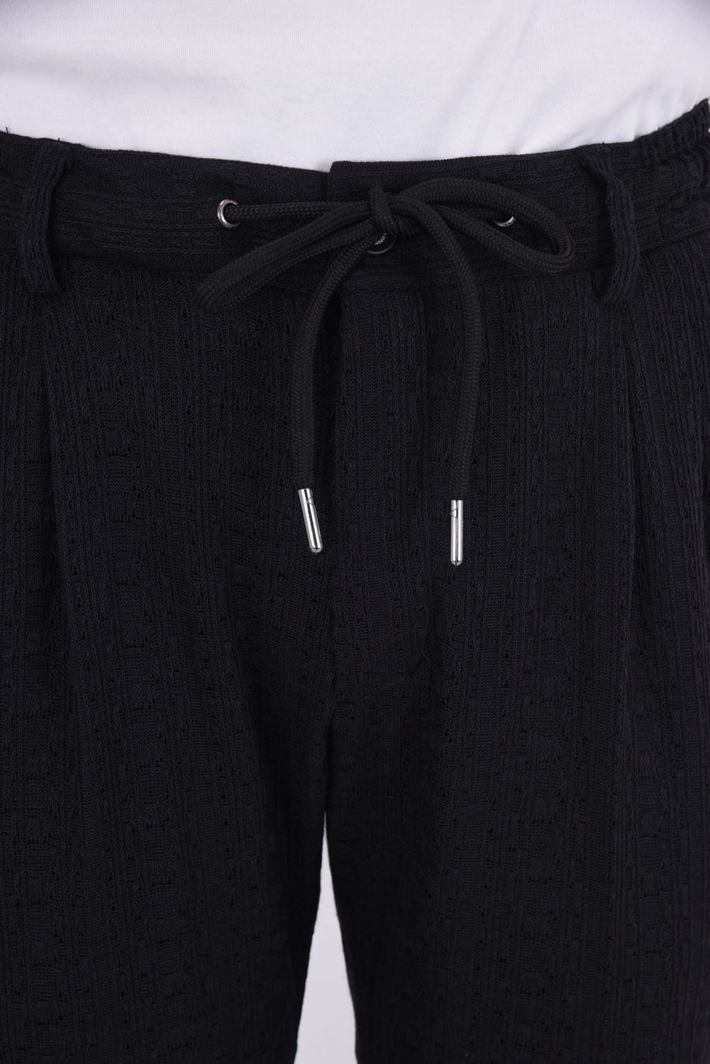 【26SS】【セットアップ】 LINEN TOUCH JACQUARD JACKET & SLACKS / リネンタッチ テーラードシングルジャケット&イージースラックス (ブラック)