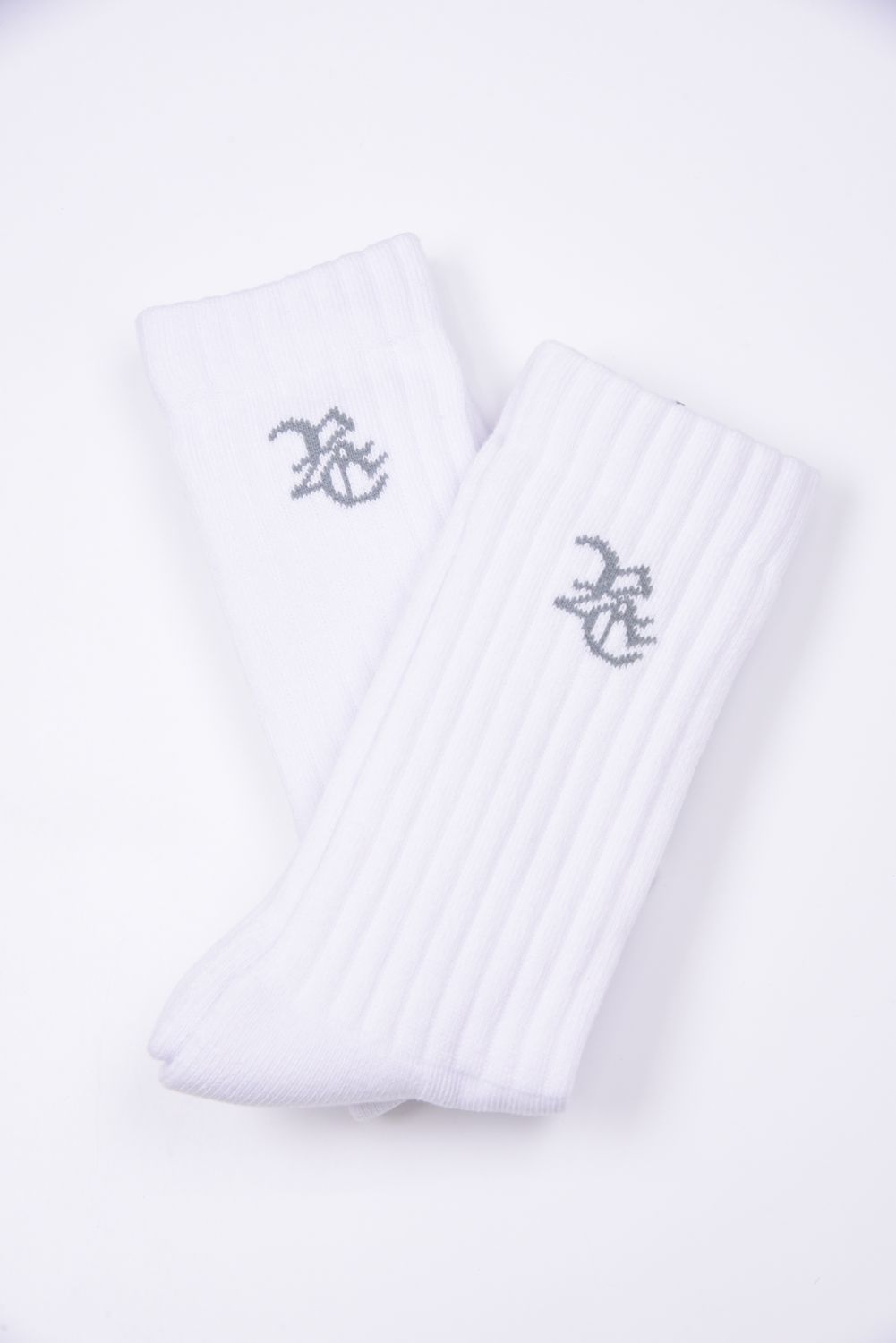 RC SP SOX2 (2足セット) / RCロゴ ミドルソックス ホワイト