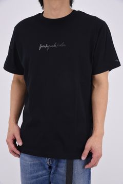 【26SS】 GRADIENT RHINESTONE T-SHIRT / グラデーション ラインストーンロゴ Tシャツ (ブラック)