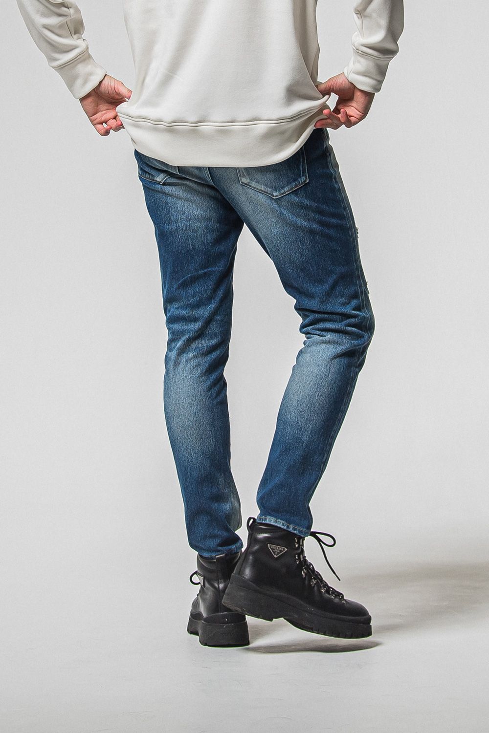 MICK DENIM JERSEY / デニム ジャージーンズ  (インディゴクラッシュ) (12月上旬入荷予定) ※オーダー締切：9月1日(月)18:00